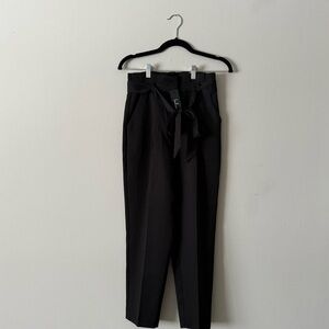 Lulu's Black Tie-Waist Dress Pants